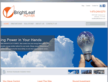 Tablet Screenshot of brightleafpower.com